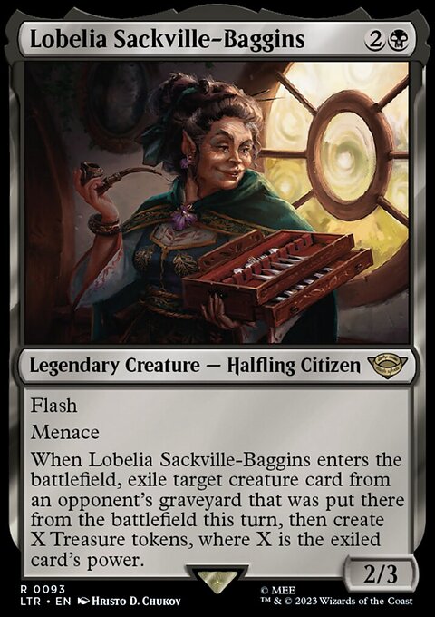Lobelia Sackville-Baggins, The Lord of the Rings: Tales of Middle-earth #93, Magic: The Gathering card