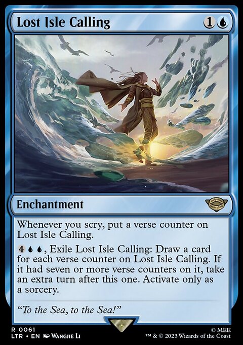 Lost Isle Calling, The Lord of the Rings: Tales of Middle-earth #61, Magic: The Gathering card