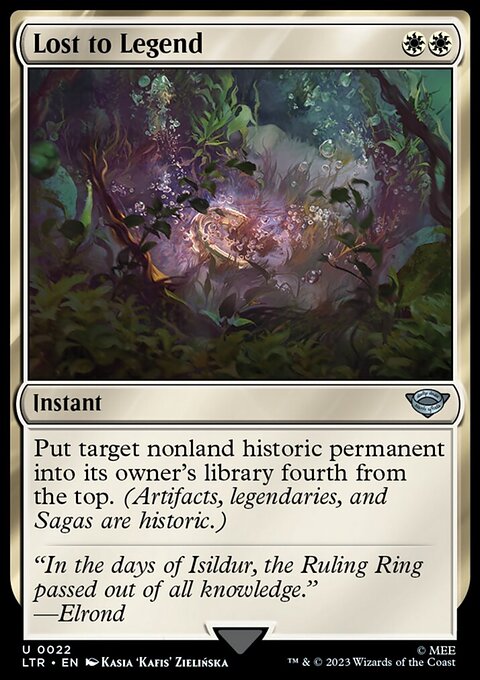 Lost to Legend, The Lord of the Rings: Tales of Middle-earth #22, Magic: The Gathering card