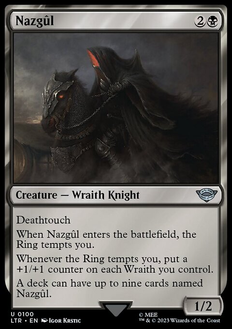 Nazgûl, The Lord of the Rings: Tales of Middle-earth #100, Magic: The Gathering card