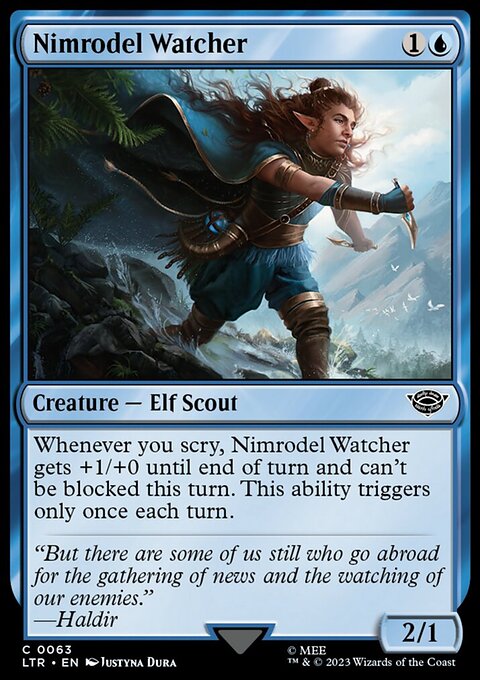Nimrodel Watcher, The Lord of the Rings: Tales of Middle-earth #63, Magic: The Gathering card