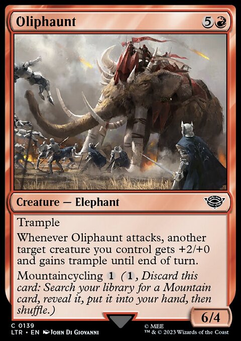 Oliphaunt, The Lord of the Rings: Tales of Middle-earth #139, Magic: The Gathering card