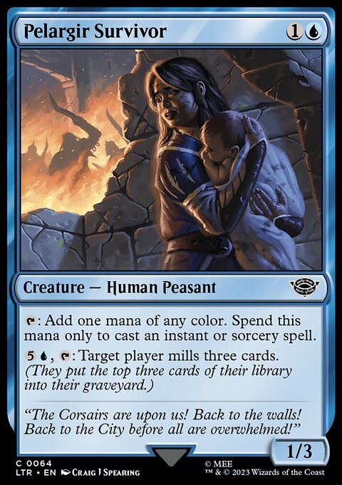 Pelargir Survivor, The Lord of the Rings: Tales of Middle-earth #64, Magic: The Gathering card
