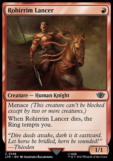 Rohirrim Lancer, The Lord of the Rings: Tales of Middle-earth #146, Magic: The Gathering card