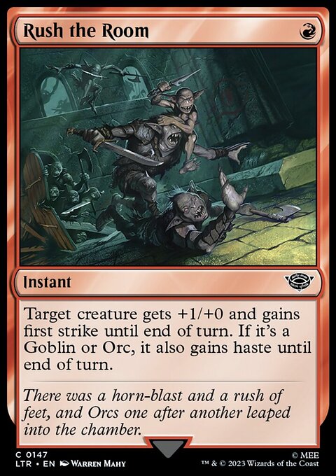 Rush the Room, The Lord of the Rings: Tales of Middle-earth #147, Magic: The Gathering card