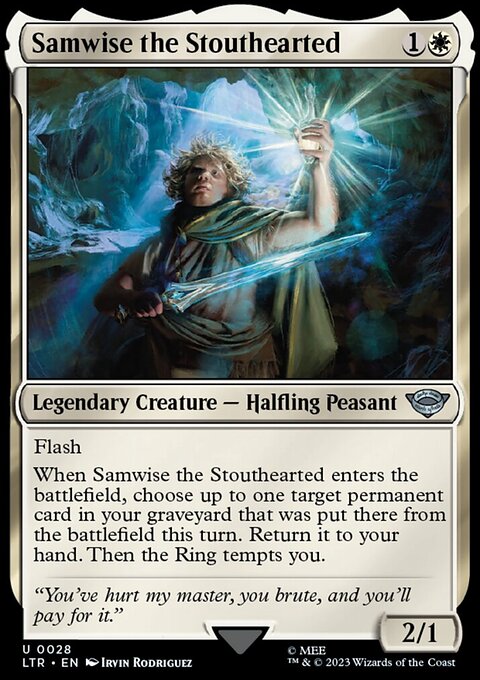Samwise the Stouthearted, The Lord of the Rings: Tales of Middle-earth #28, Magic: The Gathering card