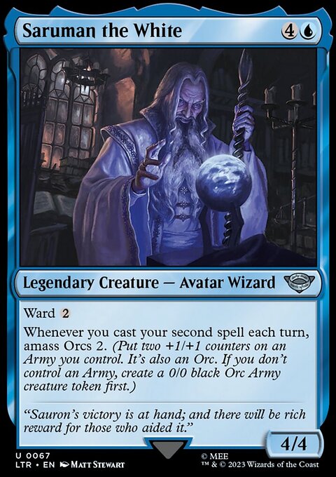 Saruman the White, The Lord of the Rings: Tales of Middle-earth #67, Magic: The Gathering card
