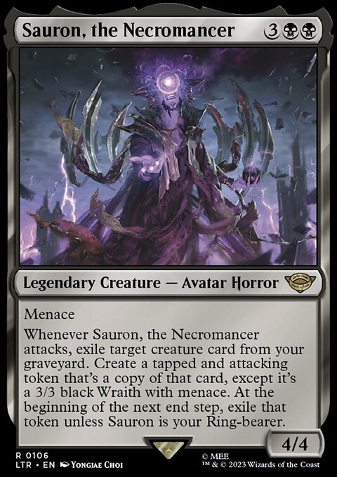 Sauron, the Necromancer, The Lord of the Rings: Tales of Middle-earth #106, Magic: The Gathering card