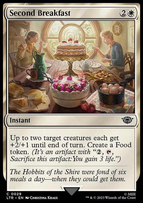 Second Breakfast, The Lord of the Rings: Tales of Middle-earth #29, Magic: The Gathering card