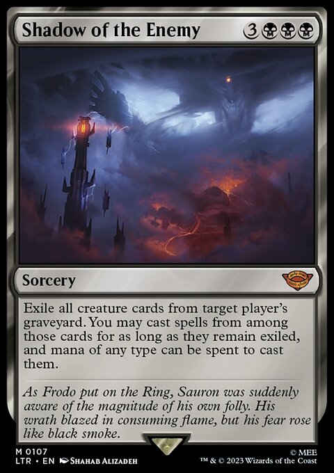Shadow of the Enemy, The Lord of the Rings: Tales of Middle-earth #107, Magic: The Gathering card