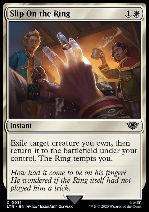 Slip On the Ring, The Lord of the Rings: Tales of Middle-earth #31, Magic: The Gathering card