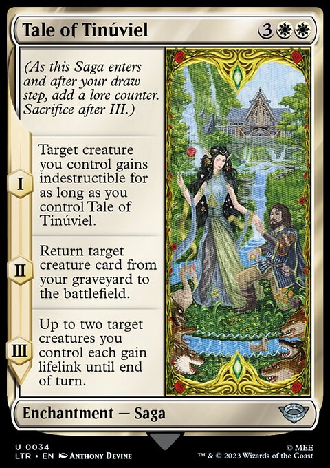 Tale of Tinúviel, The Lord of the Rings: Tales of Middle-earth #34, Magic: The Gathering card