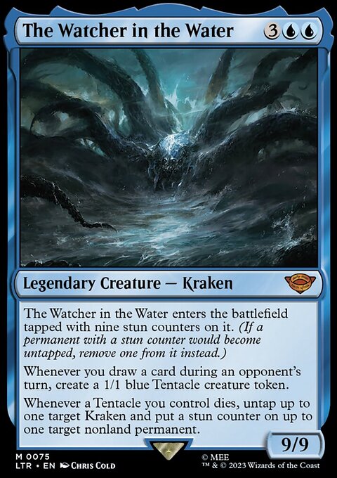The Watcher in the Water, The Lord of the Rings: Tales of Middle-earth #75, Magic: The Gathering card