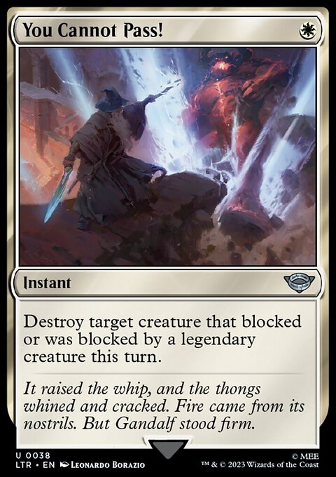 You Cannot Pass!, The Lord of the Rings: Tales of Middle-earth #38, Magic: The Gathering card