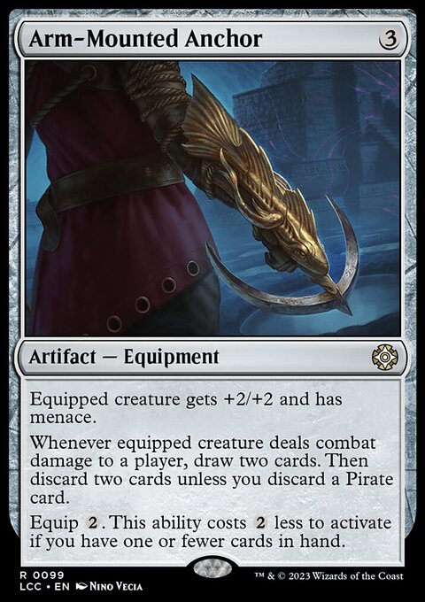Arm-Mounted Anchor, The Lost Caverns of Ixalan Commander #99, Magic: The Gathering card
