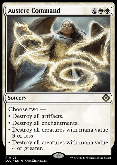 Austere Command, The Lost Caverns of Ixalan Commander #126, Magic: The Gathering card