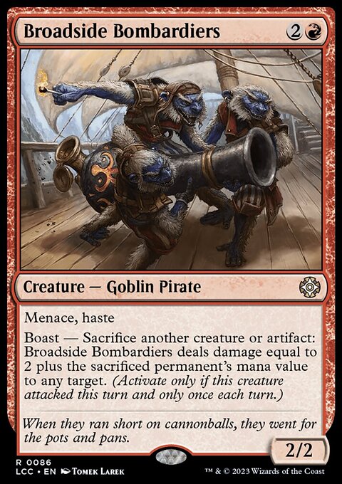 Broadside Bombardiers, The Lost Caverns of Ixalan Commander #86, Magic: The Gathering card