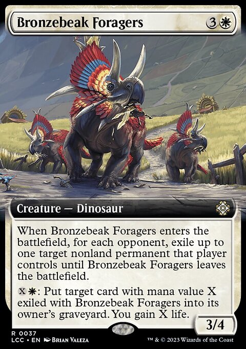 Bronzebeak Foragers, The Lost Caverns of Ixalan Commander #37, Magic: The Gathering card