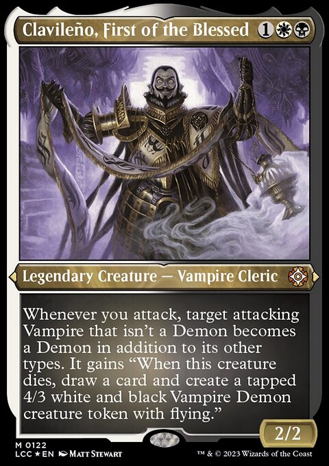 Clavileño, First of the Blessed, The Lost Caverns of Ixalan Commander #122, Magic: The Gathering card