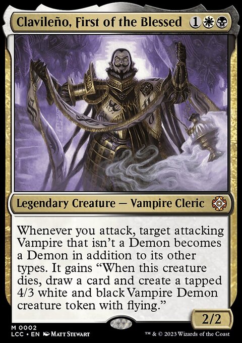 Clavileño, First of the Blessed, The Lost Caverns of Ixalan Commander #2, Magic: The Gathering card