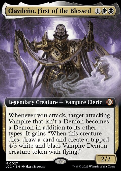 Clavileño, First of the Blessed, The Lost Caverns of Ixalan Commander #27, Magic: The Gathering card