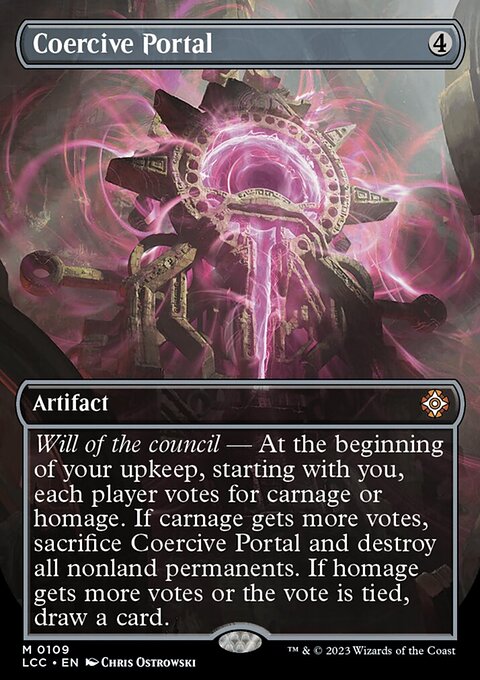 Coercive Portal, The Lost Caverns of Ixalan Commander #109, Magic: The Gathering card