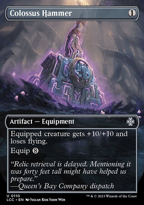 Colossus Hammer, The Lost Caverns of Ixalan Commander #110, Magic: The Gathering card