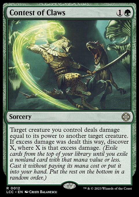 Contest of Claws, The Lost Caverns of Ixalan Commander #12, Magic: The Gathering card