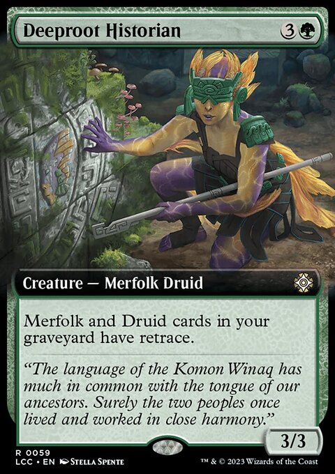 Deeproot Historian, The Lost Caverns of Ixalan Commander #59, Magic: The Gathering card