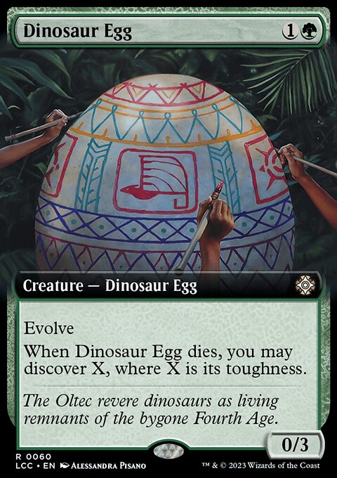 Dinosaur Egg, The Lost Caverns of Ixalan Commander #60, Magic: The Gathering card