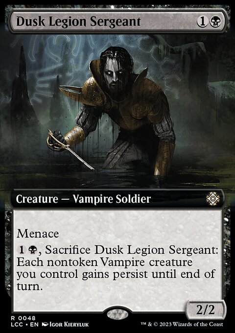 Dusk Legion Sergeant, The Lost Caverns of Ixalan Commander #48, Magic: The Gathering card
