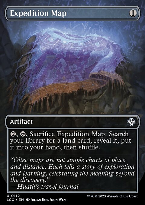 Expedition Map, The Lost Caverns of Ixalan Commander #112, Magic: The Gathering card