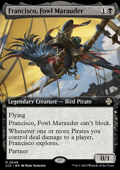 Francisco, Fowl Marauder, The Lost Caverns of Ixalan Commander #49, Magic: The Gathering card