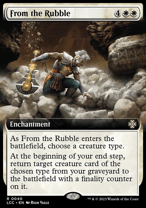 From the Rubble, The Lost Caverns of Ixalan Commander #40, Magic: The Gathering card