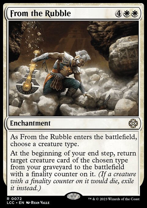 From the Rubble, The Lost Caverns of Ixalan Commander #72, Magic: The Gathering card