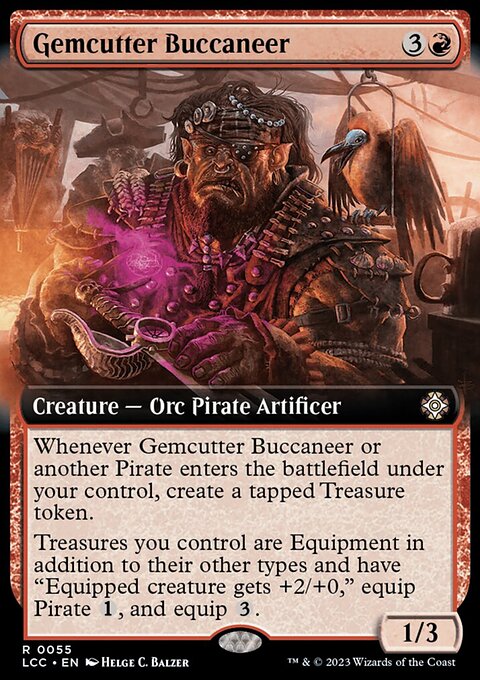 Gemcutter Buccaneer, The Lost Caverns of Ixalan Commander #55, Magic: The Gathering card