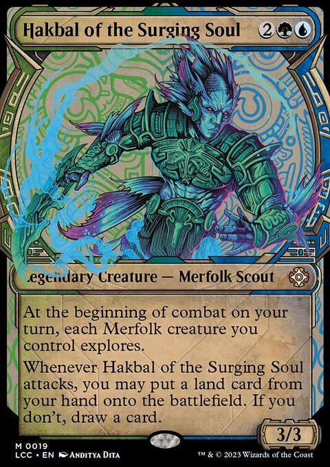 Hakbal of the Surging Soul, The Lost Caverns of Ixalan Commander #19, Magic: The Gathering card