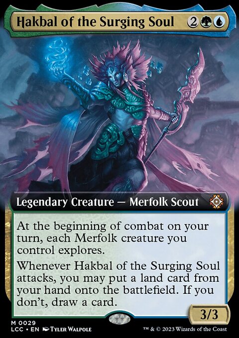 Hakbal of the Surging Soul, The Lost Caverns of Ixalan Commander #29, Magic: The Gathering card