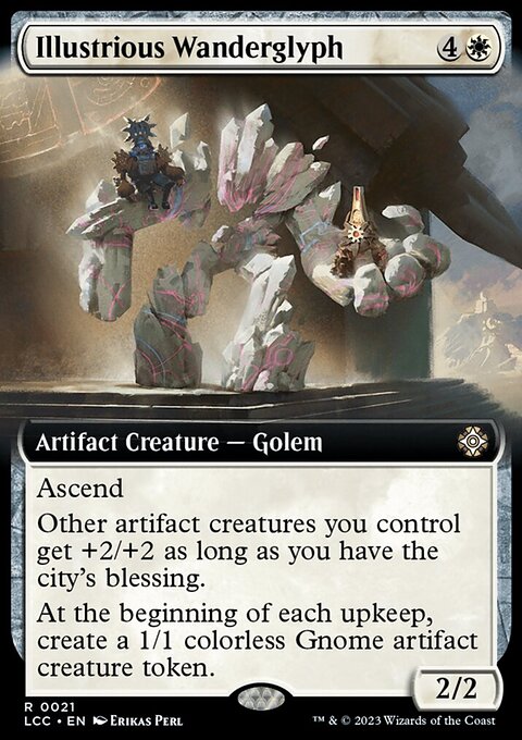 Illustrious Wanderglyph, The Lost Caverns of Ixalan Commander #21, Magic: The Gathering card