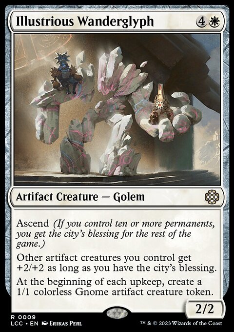 Illustrious Wanderglyph, The Lost Caverns of Ixalan Commander #9, Magic: The Gathering card
