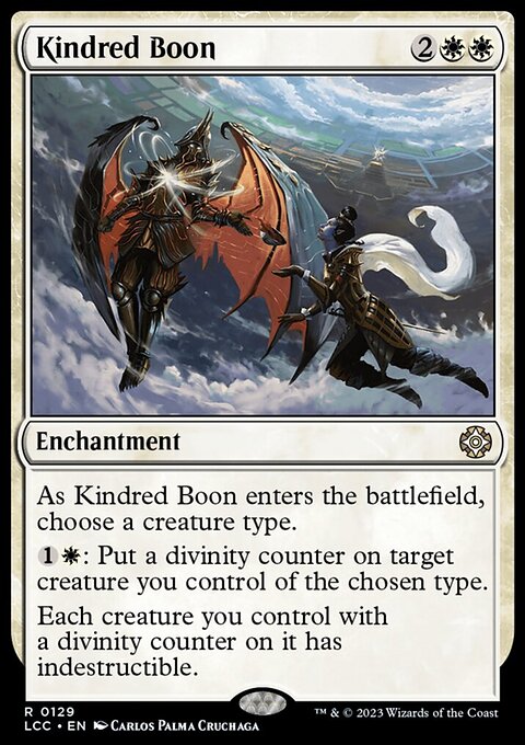 Kindred Boon, The Lost Caverns of Ixalan Commander #129, Magic: The Gathering card