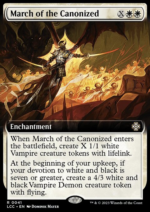 March of the Canonized, The Lost Caverns of Ixalan Commander #41, Magic: The Gathering card