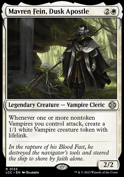 Mavren Fein, Dusk Apostle, The Lost Caverns of Ixalan Commander #133, Magic: The Gathering card