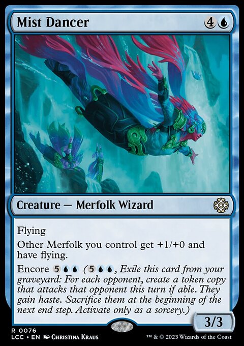 Mist Dancer, The Lost Caverns of Ixalan Commander #76, Magic: The Gathering card
