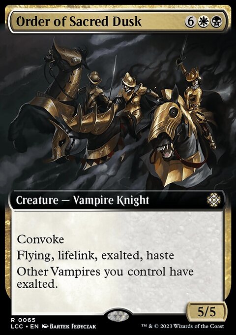 Order of Sacred Dusk, The Lost Caverns of Ixalan Commander #65, Magic: The Gathering card