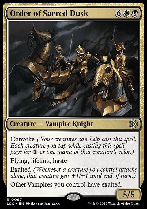 Order of Sacred Dusk, The Lost Caverns of Ixalan Commander #97, Magic: The Gathering card