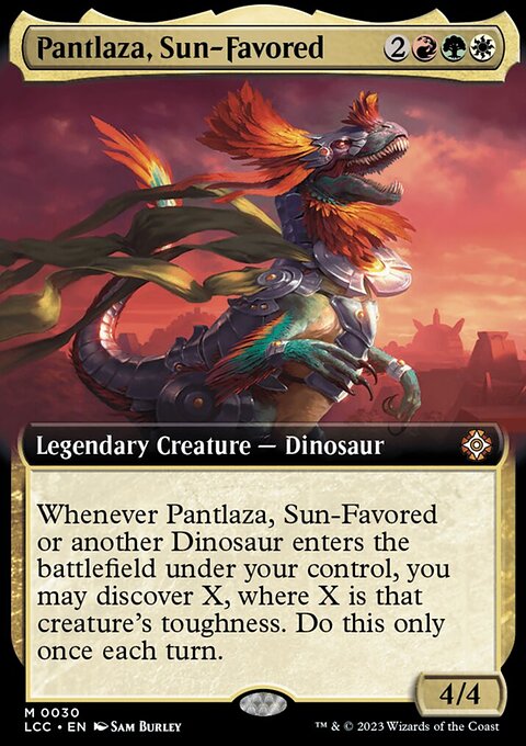 Pantlaza, Sun-Favored, The Lost Caverns of Ixalan Commander #30, Magic: The Gathering card