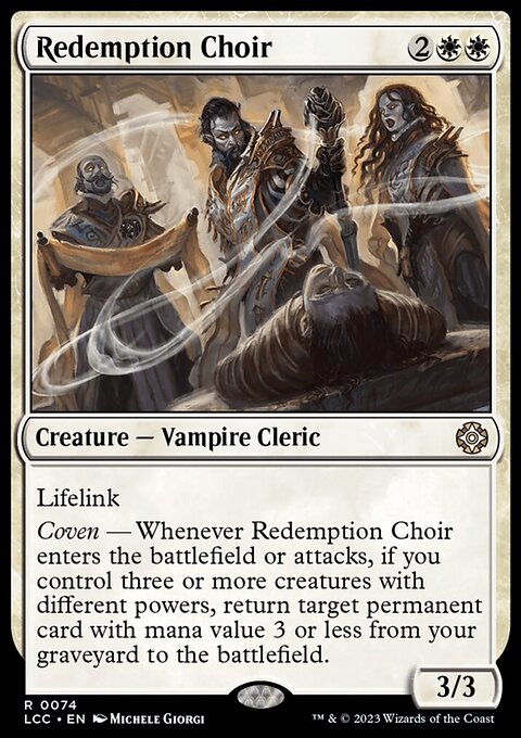 Redemption Choir, The Lost Caverns of Ixalan Commander #74, Magic: The Gathering card