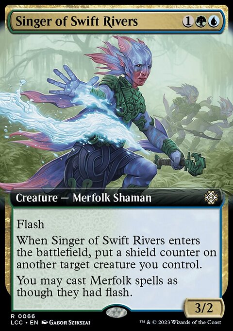 Singer of Swift Rivers, The Lost Caverns of Ixalan Commander #66, Magic: The Gathering card