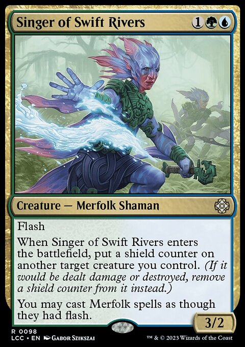 Singer of Swift Rivers, The Lost Caverns of Ixalan Commander #98, Magic: The Gathering card